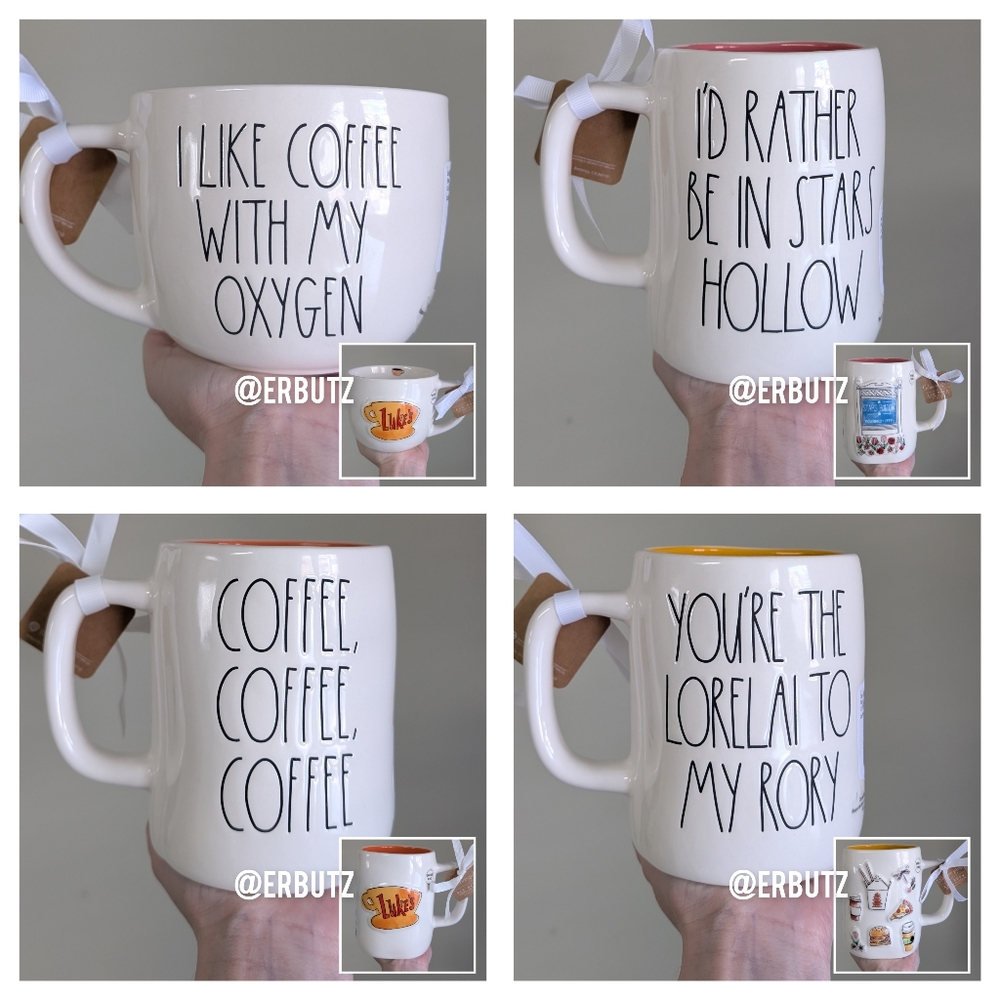 Rae Dunn x Gilmore Girls I LIKE COFFEE WITH MY OXYGEN Double Sided Luke's Mug ☕ - Picture 9 of 9
